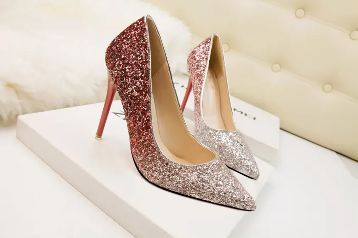 Asmxing Fashion Dress Sweet Elegant Stiletto Heeled Sandals