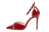 10CM Sexy Rivets Shallow Pointed Elegant Dress Heeled Sandals
