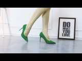Asmxing 11CM Suede Shallow Pointed D buckle Dress Wedding Party Elegant Heeled Sandals