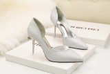 9CM Hollow Sidecut High Stiletto Heel Dress Wedding Party  Sandals