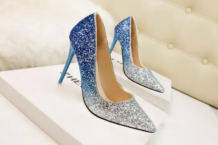 Asmxing Fashion Dress Sweet Elegant Stiletto Heeled Sandals