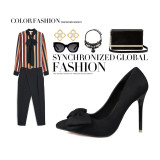 11CM Stylish Sweet Light Pointed Sexy Suede Dress Wedding Party Elegant Heeled Sandals