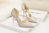 9CM Hollow Sidecut High Stiletto Heel Dress Wedding Party  Sandals