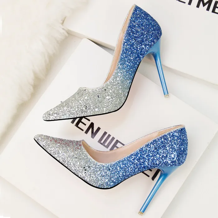 Asmxing Fashion Dress Sweet Elegant Stiletto Heeled Sandals