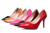9CM Fashion Shallow Pointed Sexy High Stiletto Pump Heel Dress Wedding Sandals