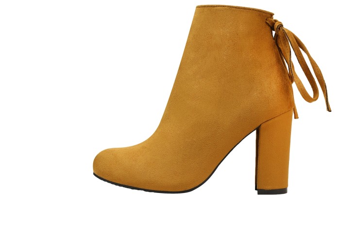 9CM Thick High Heel Suede Fringed Sexy Wedding Party Booties