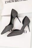 9CM Hollow Sidecut High Stiletto Heel Dress Wedding Party  Sandals