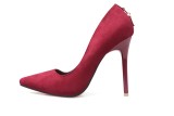 Asmxing 11CM Suede Shallow Pointed D buckle Dress Wedding Party Elegant Heeled Sandals