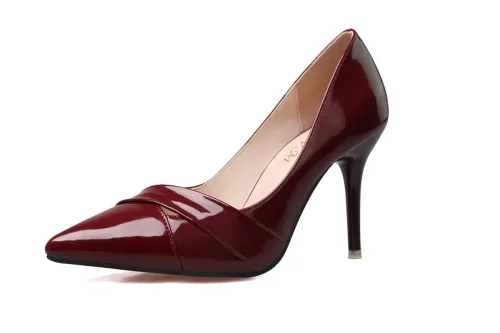 9CM Fashion Shallow Pointed Sexy High Stiletto Pump Heel Dress Wedding Sandals