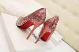 Asmxing Fashion Dress Sweet Elegant Stiletto Heeled Sandals