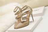 Asmxing 11CM Sweet Shallow Pointed Dress Party Elegant Sandals