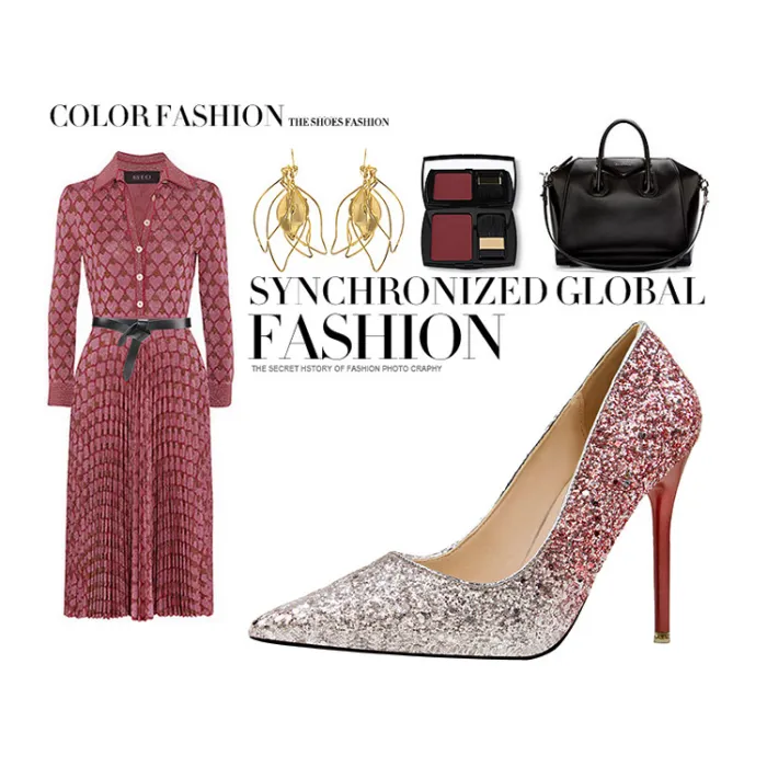 Asmxing Fashion Dress Sweet Elegant Stiletto Heeled Sandals