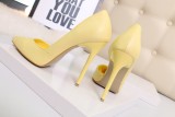 10.5CM Sweet Shallow Pointed Sidecut Hollow Dress Elegant Heeled Sandals