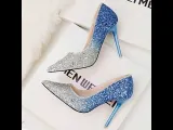Asmxing Fashion Dress Sweet Elegant Stiletto Heeled Sandals