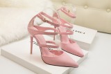 Asmxing 11CM Sweet Shallow Pointed Dress Party Elegant Sandals