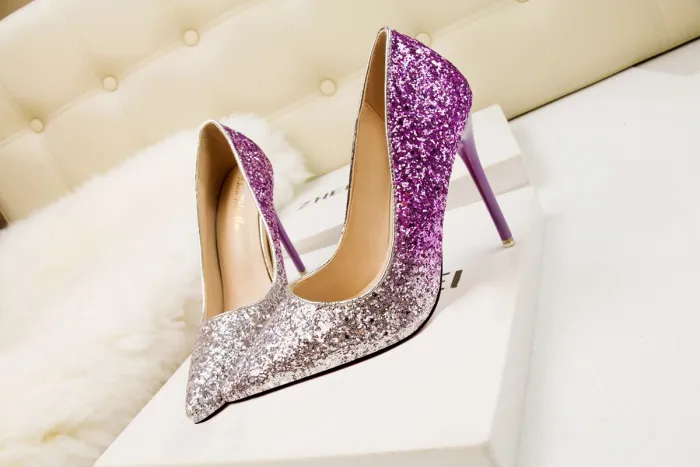Asmxing Fashion Dress Sweet Elegant Stiletto Heeled Sandals