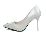 9.5CM Fashion Pointed Patent Leather H Shallow Dress Elegant Heeled