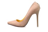 Asmxing 11CM Suede Shallow Pointed D buckle Dress Wedding Party Elegant Heeled Sandals