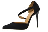 Asmxing 11CM Sexy Shallow Straps Pointed Hollow Sidecut Dress Wedding Party Elegant Heeled Sandals