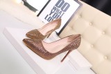 Asmxing 11CM Shining Sequins Sweet Shallow Pointed Dress Elegant Sandals