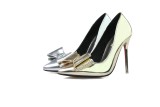 10CM Metal Hollow Sidecut High Stiletto Dress Wedding Party   Elegant Heeled Sandals