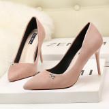 9CM Fashion Pointed Bow Rhinestone Sexy Stiletto Wedding Party Sandals