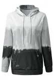 Gray Gradient Long Sleeve Pullover Hoodie