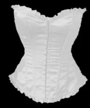 LA015-4 Strapless Ruffled Corset