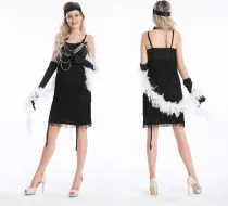457 black flapper costume S-2XL $14