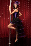 1315-7039 purple burlesque costume