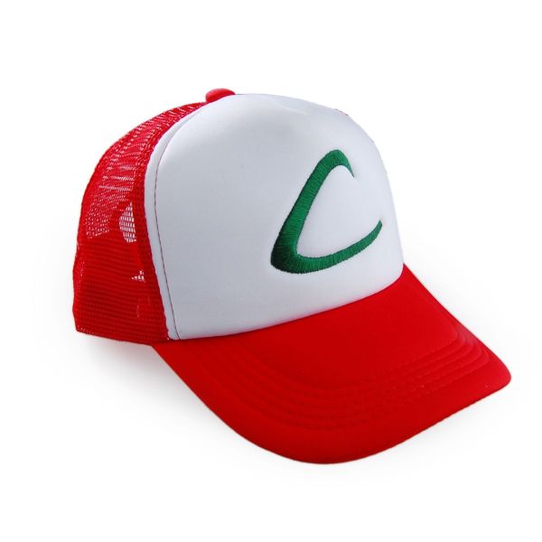 Pokemon Ash Ketchum Hat Free Size Baseball Cap Red Costume Cosplay Party Gift
