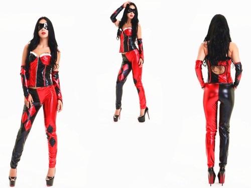 C7408 Sexy leather catsuit