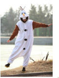 S-010 Olaf Snowman Onesie Animal Kigurumi Pajama Sleepwear Hoodies Fancy Dress Costume