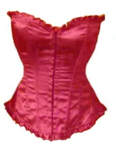 la015-2  Strapless Ruffled Corset