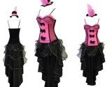4792 hot pink burlesque costume