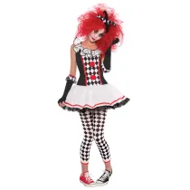 HLX6863 Halloween Costume Red Clown Costume