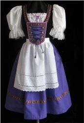 880 purple beer maid costume