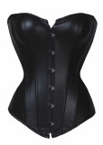 AME2340(9104) Faux Leather Strapless Corset