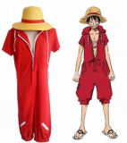 One Piece Monkey·D·Luffy Jump Suit Cosplay Costume Coat Hoodie