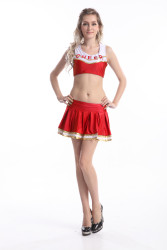 8136 red cheerleader costume
