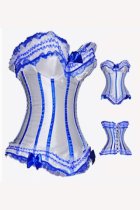 ZT1287 blue burlesque corset clearnace
