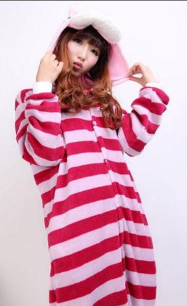 S-012 New Unisex Animal Onesie Cheshire Cat Costume Kigurumi Pyjamas Large