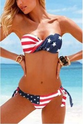 AMF1002 American Flag swimsuit