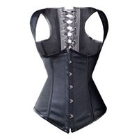K830 faux leather corset