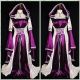 Renaissance Medieval Gown European Court Dress Women's Cosplay Costume Cape 8746