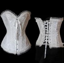 8819-2 Lace up Burlesque Corset Basque