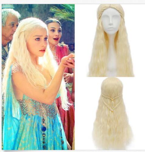Game of Thrones Daenerys Wigs Targaryen Khaleesi Braids Costume Cosplay Fancy