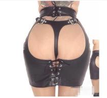 1064 Leather Sex Bondage Spanking Skirt