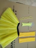 1980s neon costume tutu skirt leg warmer fishnet gloves set