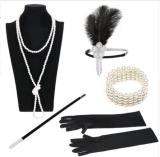 Ladies Gatsby FLAPPER Fancy Dress Accessories 1920s Accessories Faux Fur Collar for Winter Coat Coldker